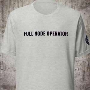 FULL NODE OPERATOR – Bitcoin Only Shirt (Minimal Edition)