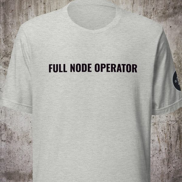 FULL NODE OPERATOR – Bitcoin Only Shirt (Minimal Edition)