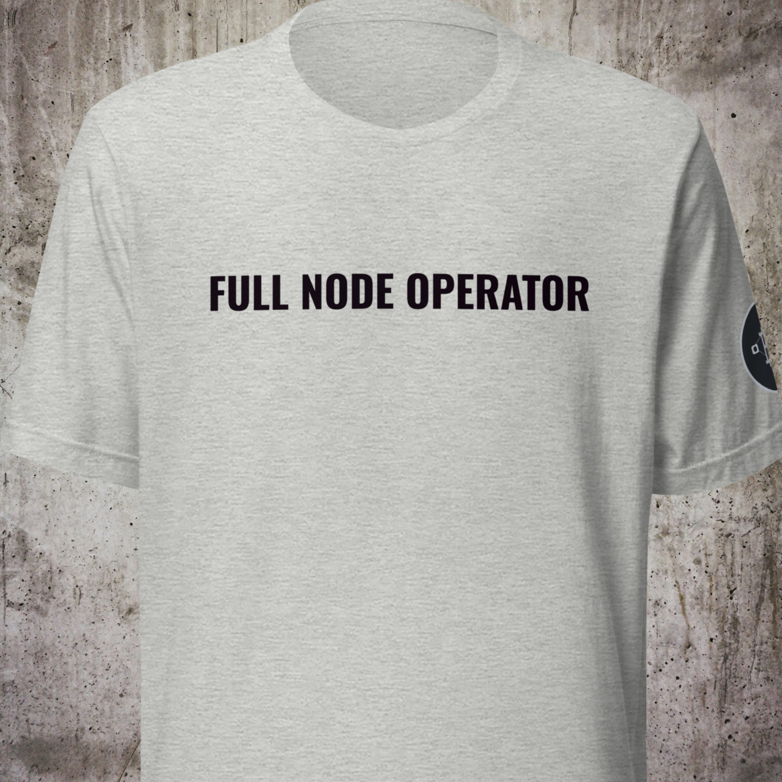 FULL NODE OPERATOR – Bitcoin Only Shirt (Minimal Edition)