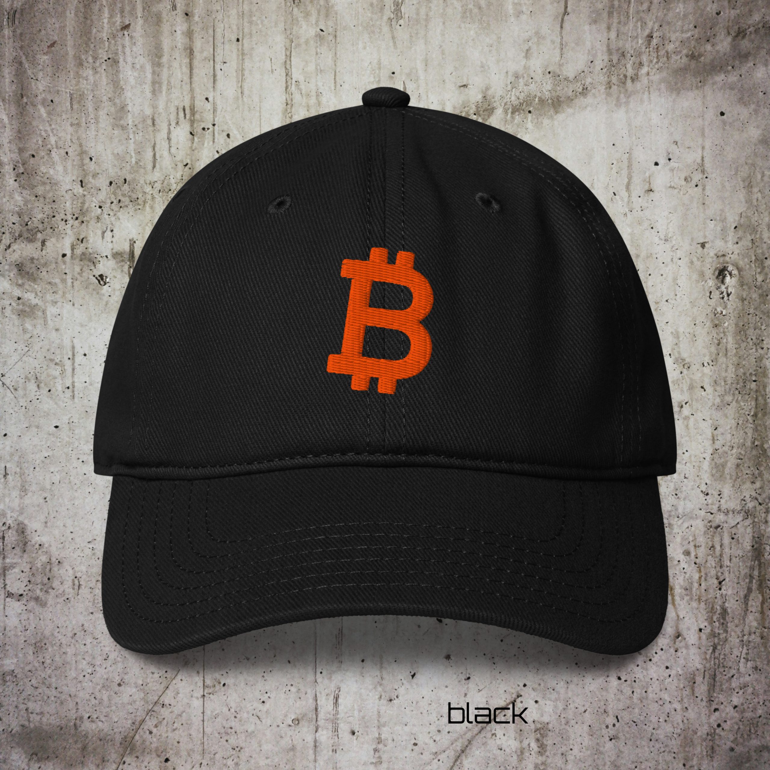 Low-Profile Baseball Cap – Embroidered Bitcoin Logo | Minimal Streetwear - Image 6