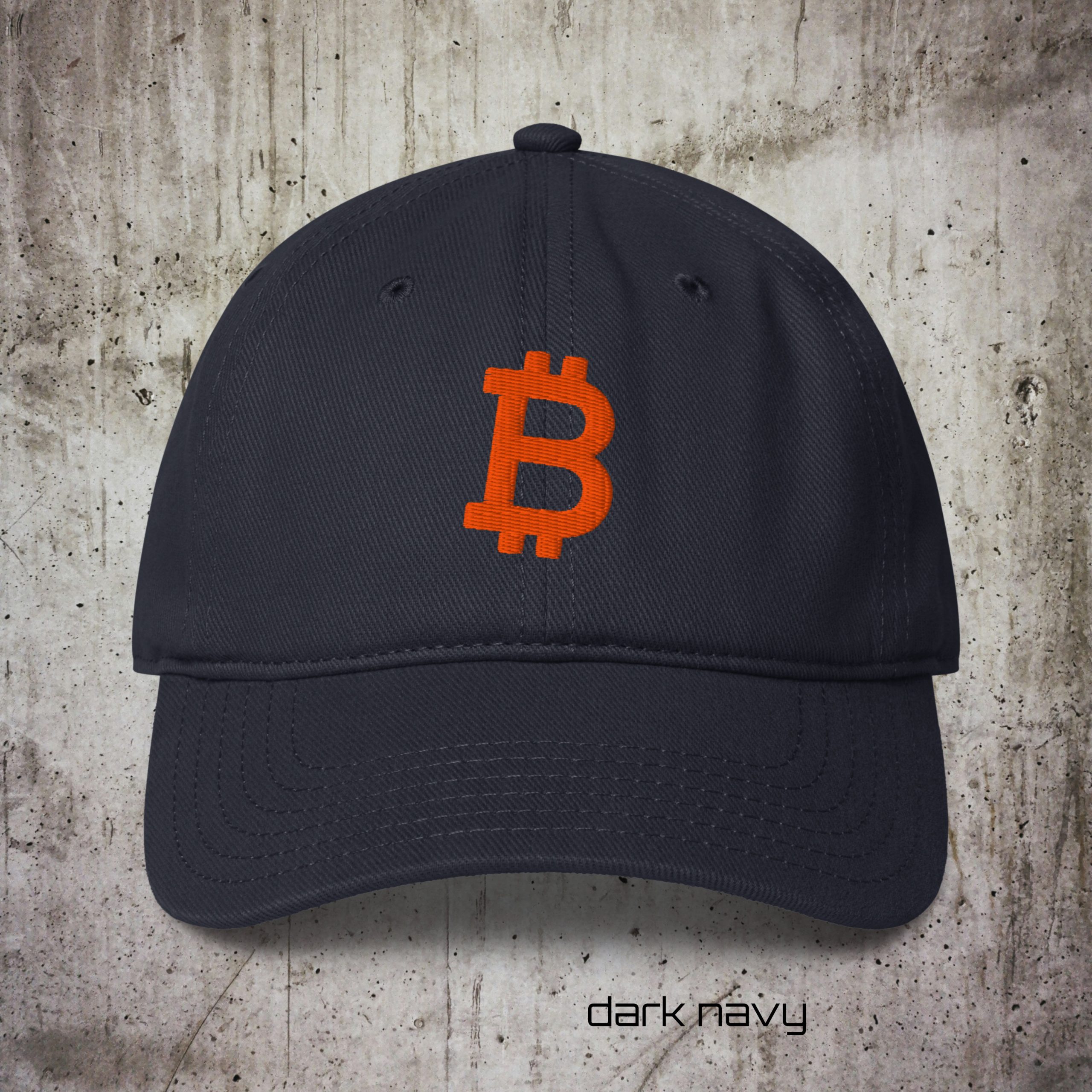 Low-Profile Baseball Cap – Embroidered Bitcoin Logo | Minimal Streetwear - Image 10