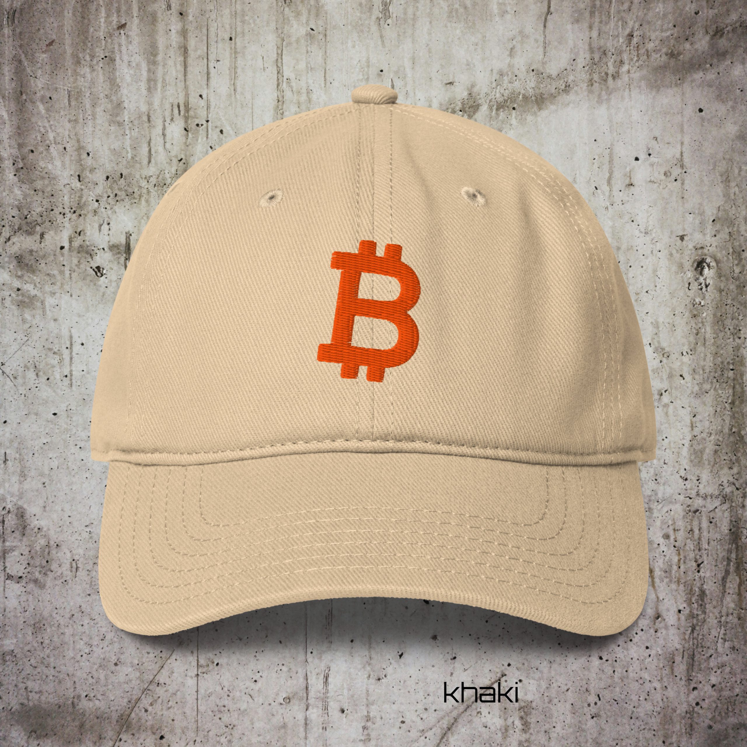 Low-Profile Baseball Cap – Embroidered Bitcoin Logo | Minimal Streetwear - Image 8