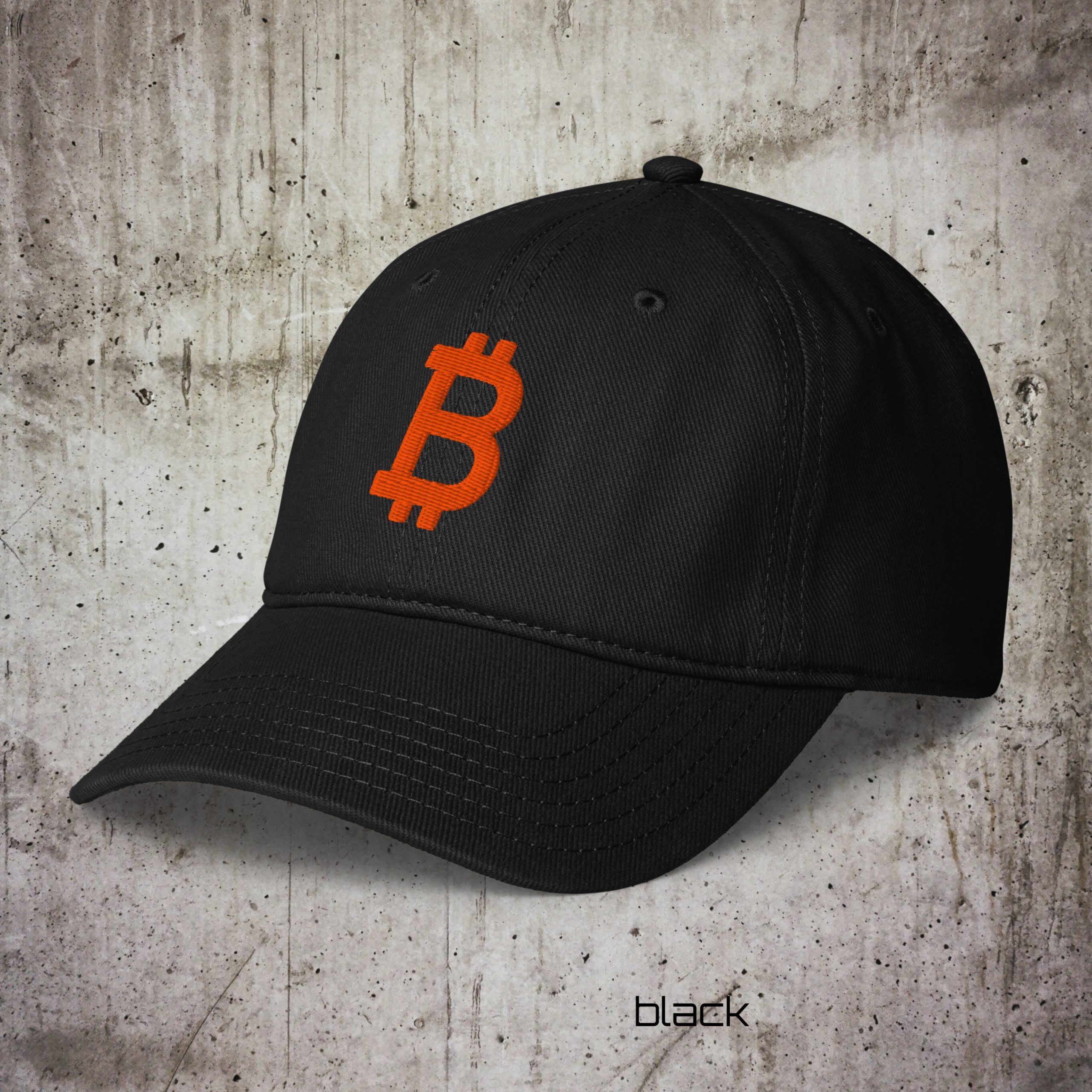 Low-Profile Baseball Cap – Embroidered Bitcoin Logo | Minimal Streetwear - Image 5