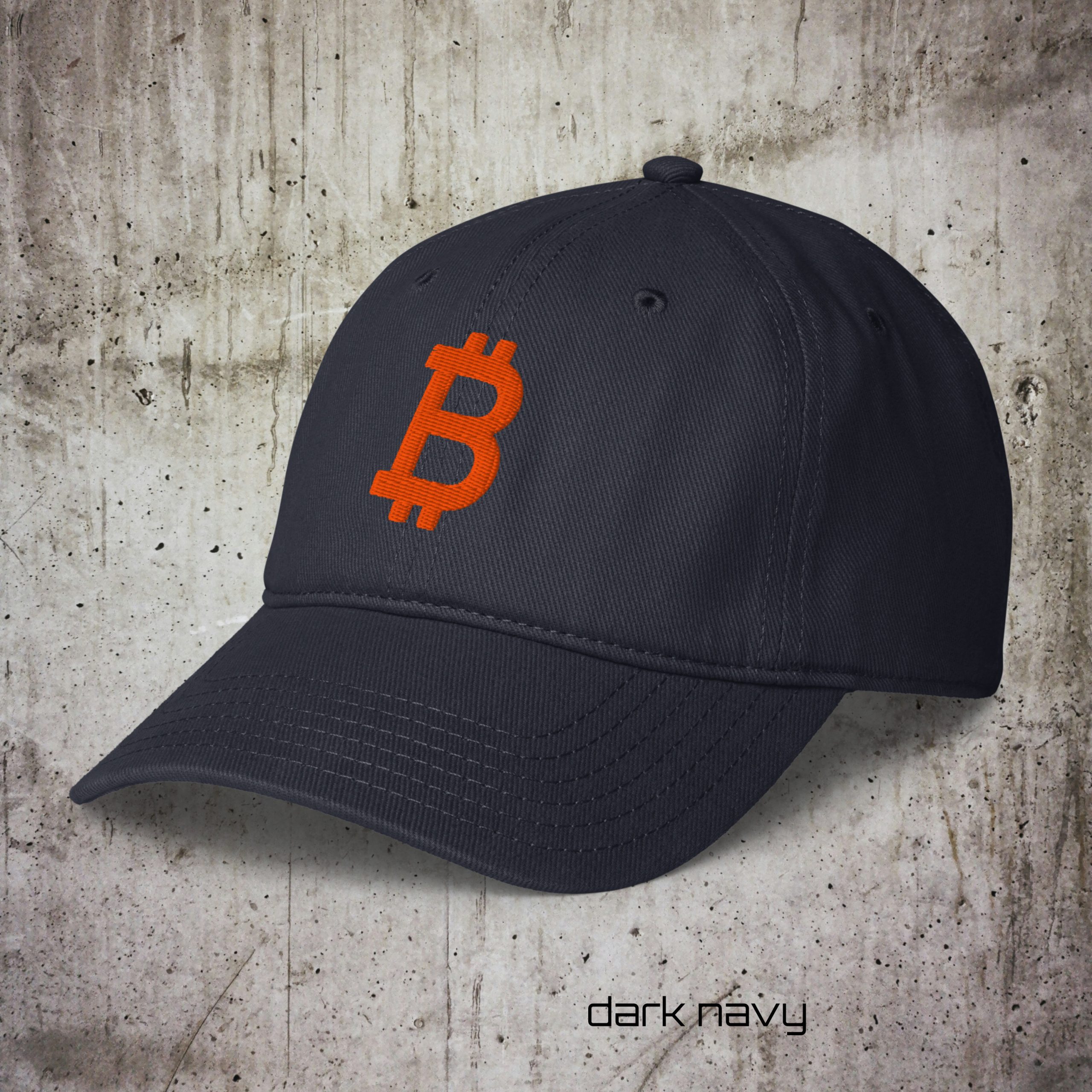 Low-Profile Baseball Cap – Embroidered Bitcoin Logo | Minimal Streetwear - Image 9
