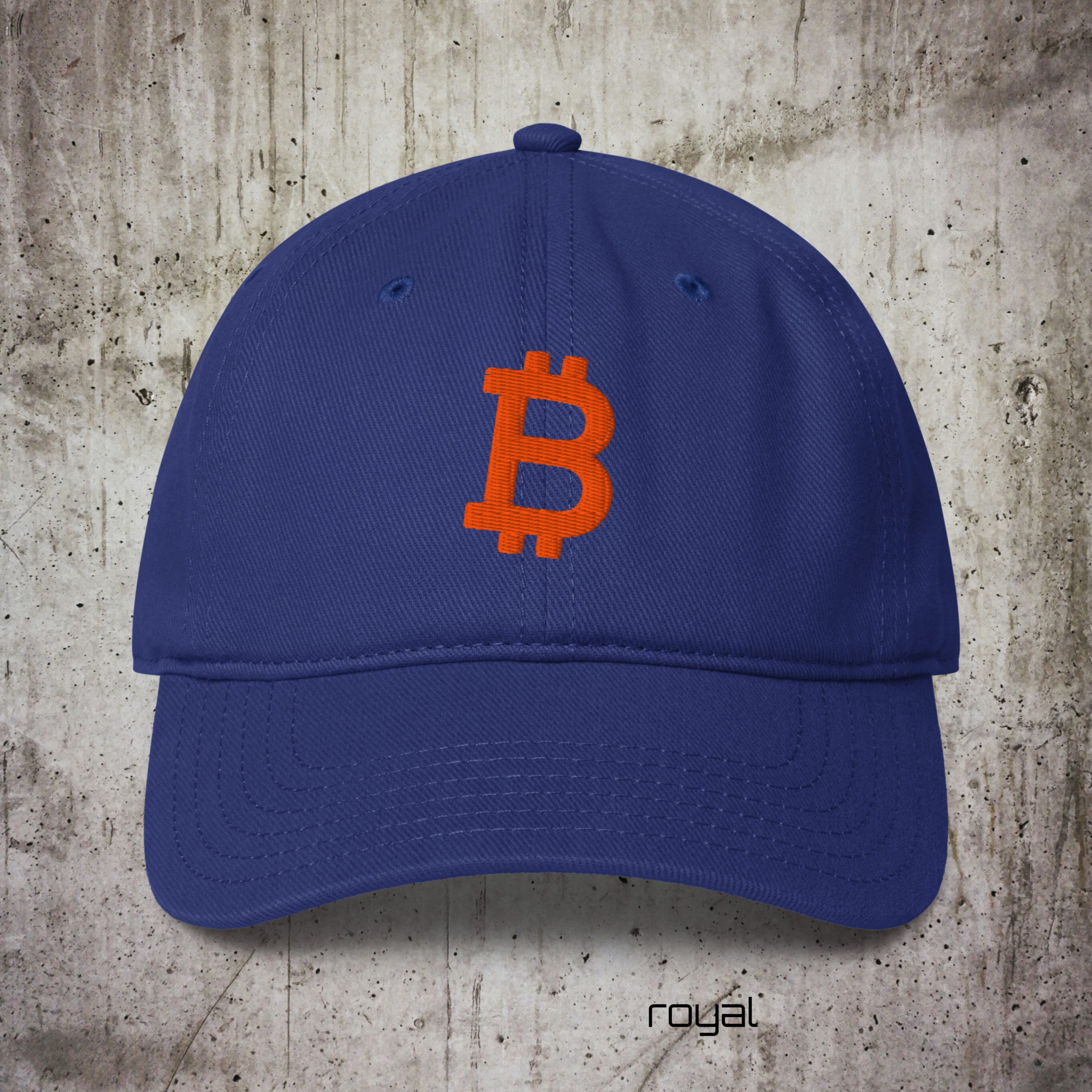 Low-Profile Baseball Cap – Embroidered Bitcoin Logo | Minimal Streetwear - Image 2