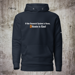 Bitcoin Is Gaul Hoodie – Minimalist Bitcoin Unisex Hoodie