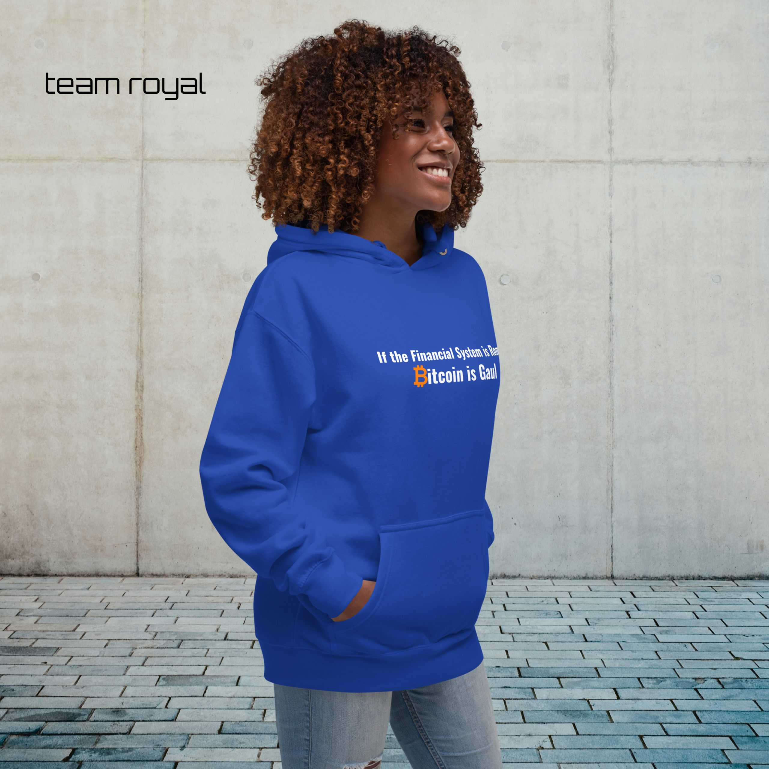 Bitcoin Is Gaul Hoodie – Minimalist Bitcoin Unisex Hoodie - Image 12