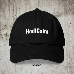 HodlCalm Low-Profile Baseball Cap – Minimal Bitcoin Streetwear