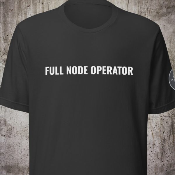 FULL NODE OPERATOR – Bitcoin Only Shirt (Minimal Edition)