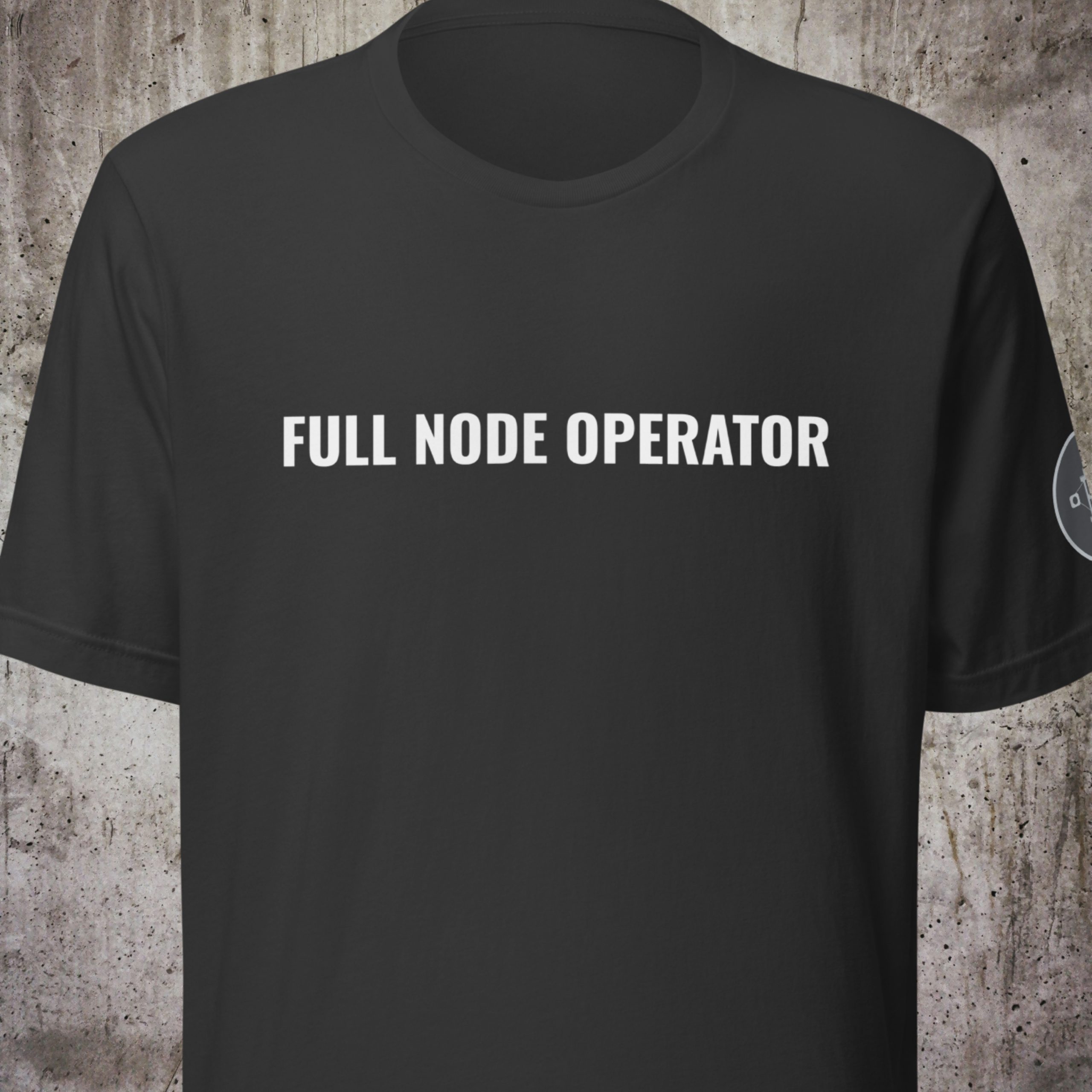 FULL NODE OPERATOR – Bitcoin Only Shirt (Minimal Edition)