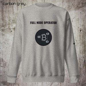FULL NODE OPERATOR Unisex Sweatshirt – Large Icon Edition