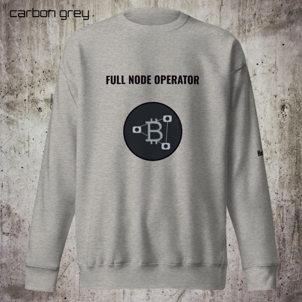 FULL NODE OPERATOR Unisex Sweatshirt – Large Icon Edition