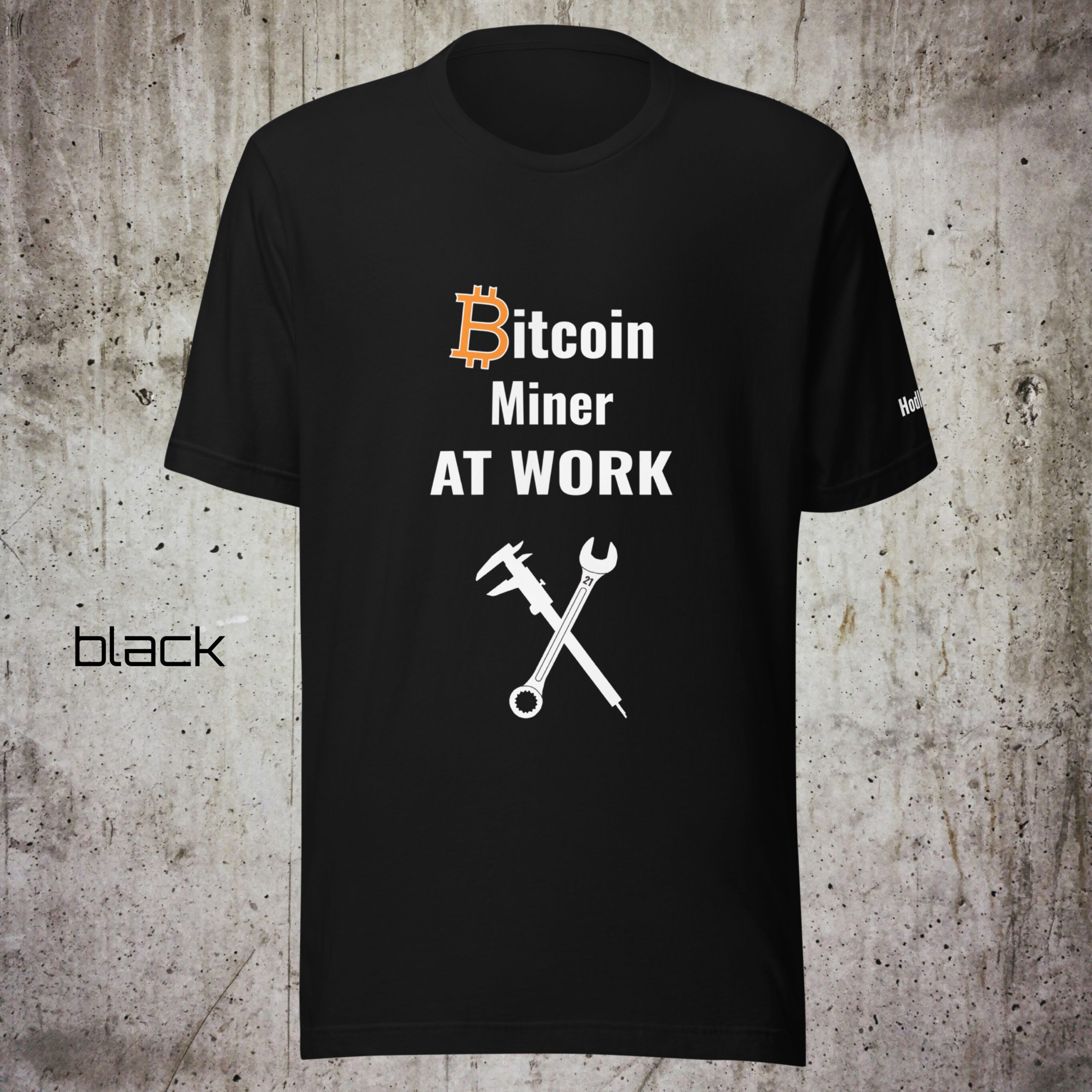 Bitcoin Miner at Work – CNC Operator Edition T-Shirt - Image 2