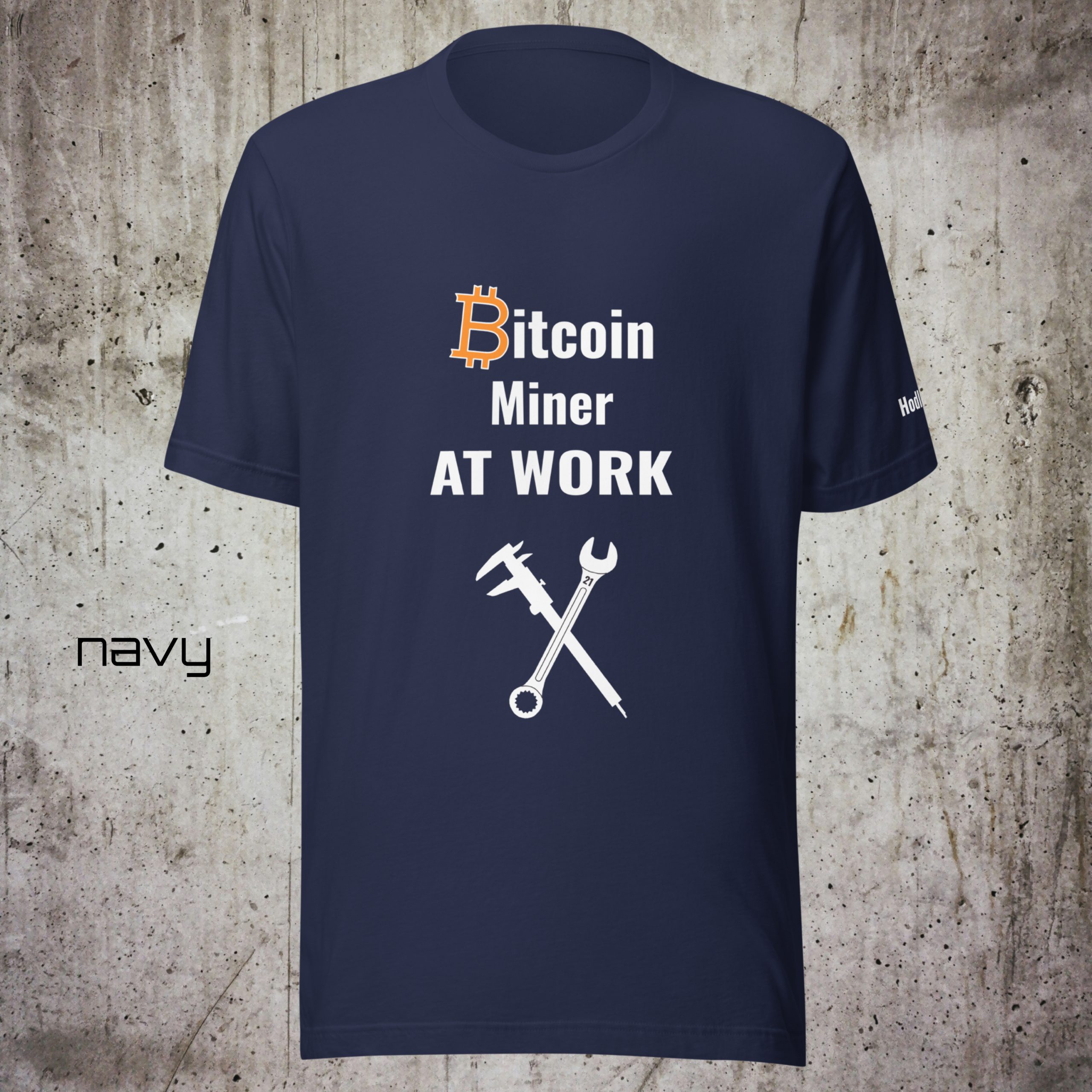 Bitcoin Miner at Work – CNC Operator Edition T-Shirt - Image 4