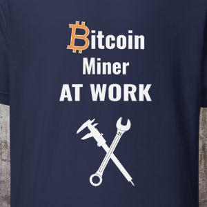 Bitcoin Miner at Work – CNC Operator Edition T-Shirt