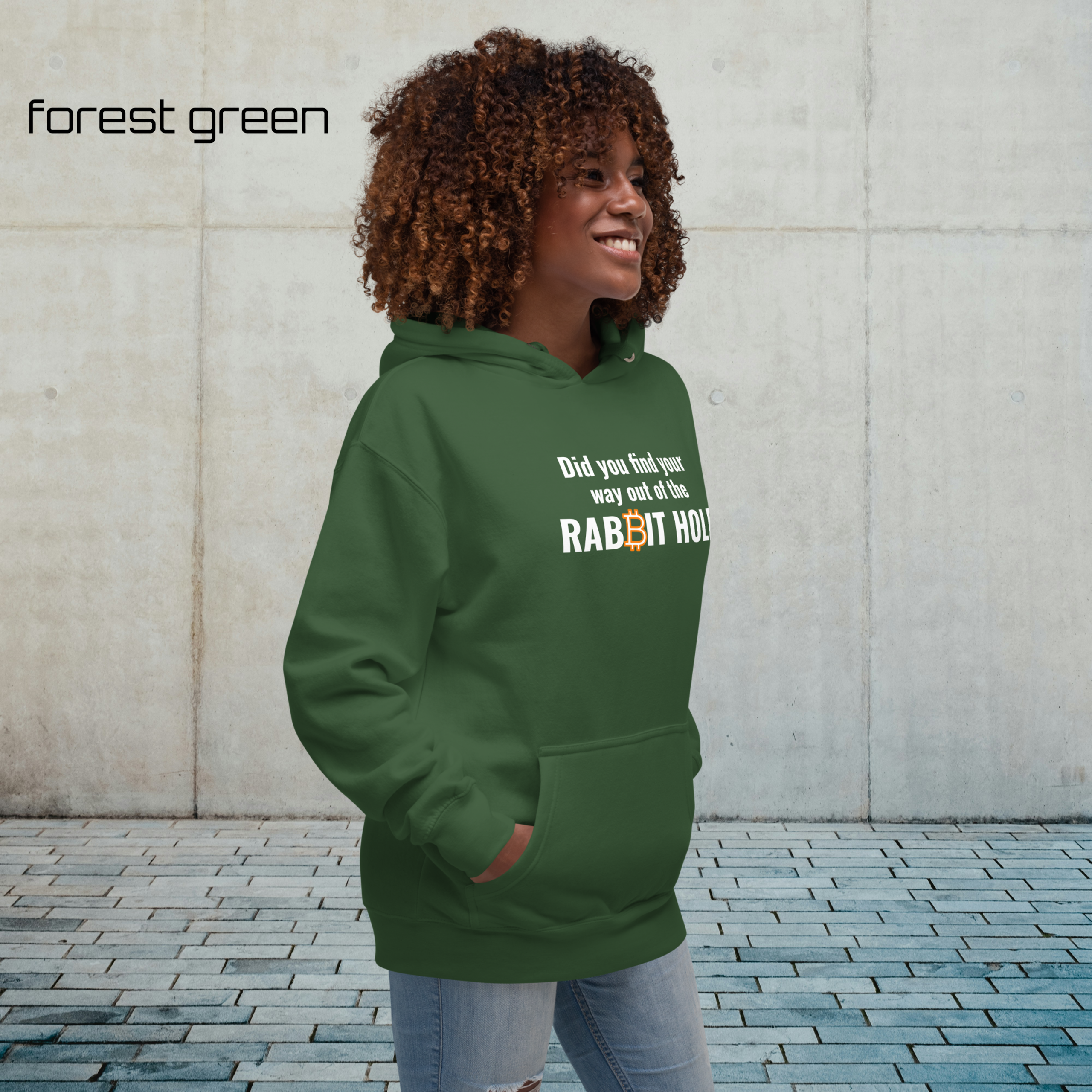 Did You Find Your Way Out of the RABBIT ₿ HOLE? – Bitcoin Edition Unisex Hoodie - Image 8