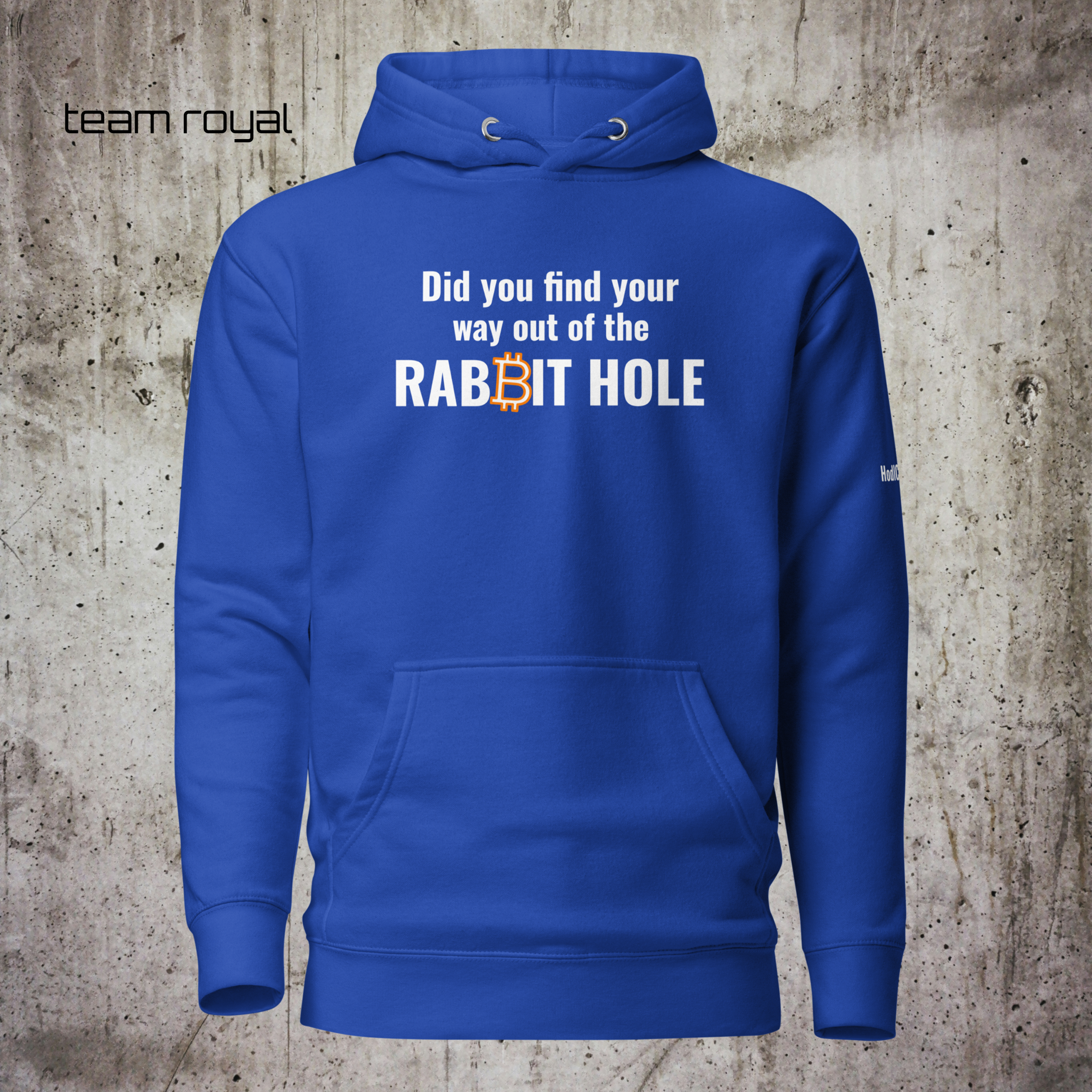 Did You Find Your Way Out of the RABBIT ₿ HOLE? – Bitcoin Edition Unisex Hoodie - Image 2