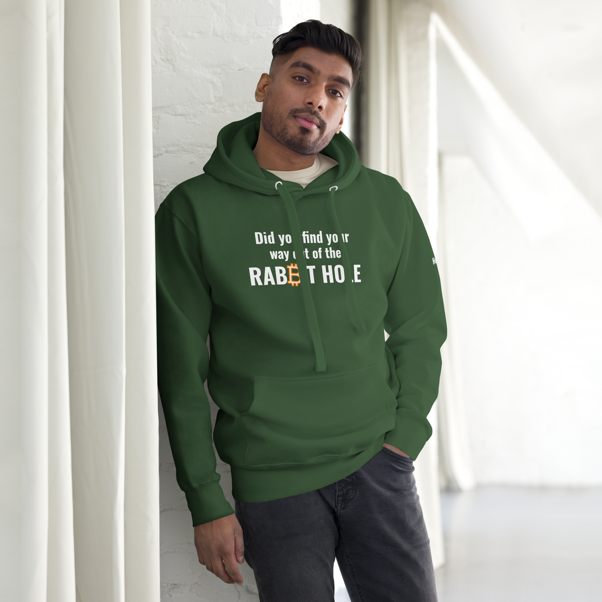 Did You Find Your Way Out of the RABBIT ₿ HOLE? – Bitcoin Edition Unisex Hoodie - Image 12