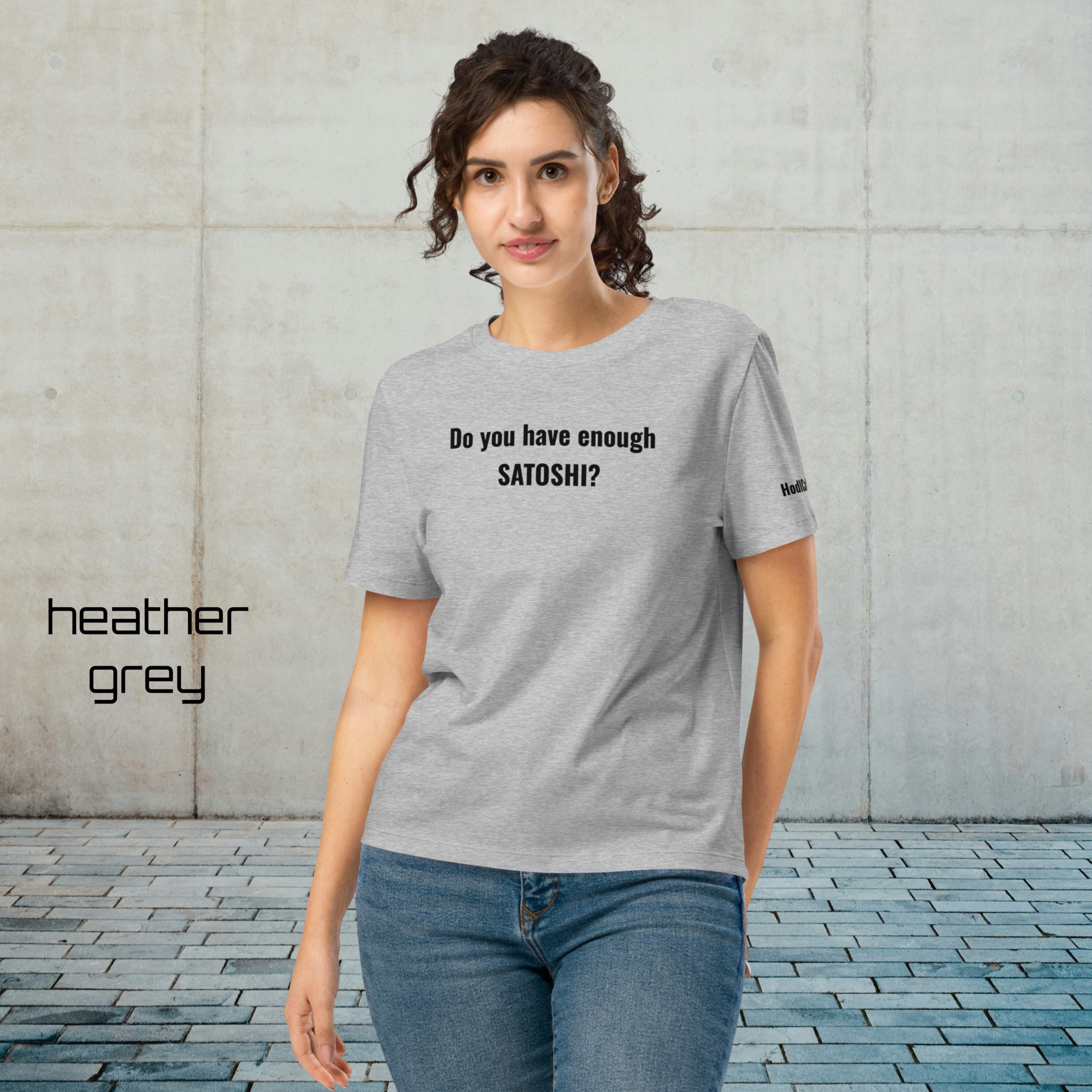 Do You Have Enough Satoshi? – Women’s Bitcoin Statement BIO T-Shirt - Image 3